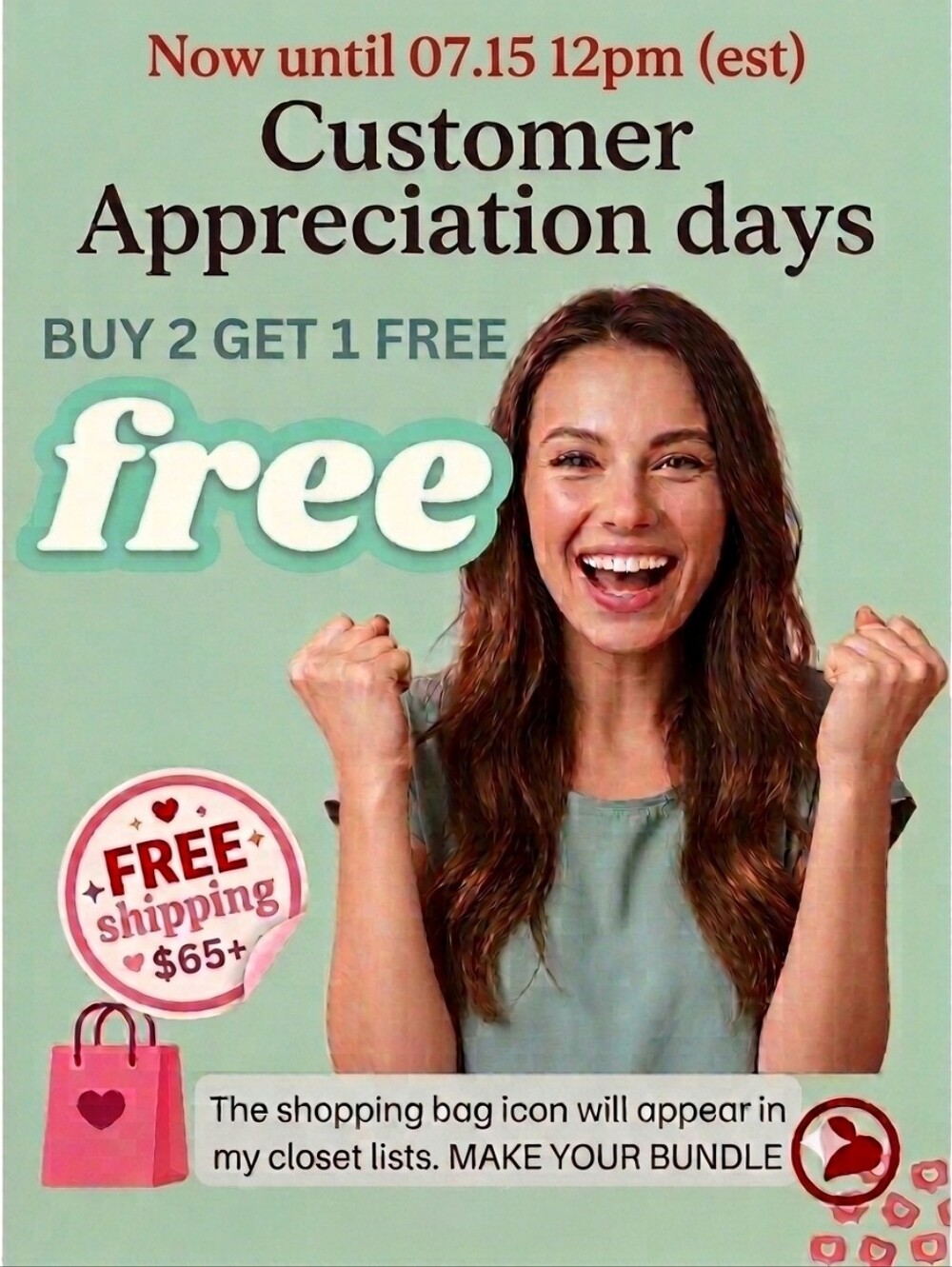 BUY 2 GET 1 FREE-Now Until 07.15  MIX&MATCH FREE SHIPPING $65+ Make Your Bundle!
